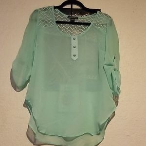 Light blue dressy top